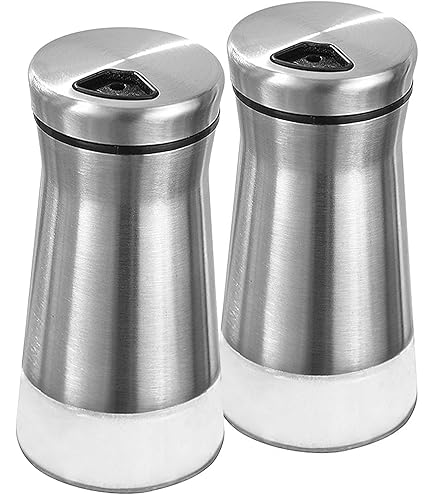 Saliera E Pepiera Grandi In Vetro Con Fori Regolabili - Design Elegante In Acciaio Inox Per Cucina Moderna - Foto 7