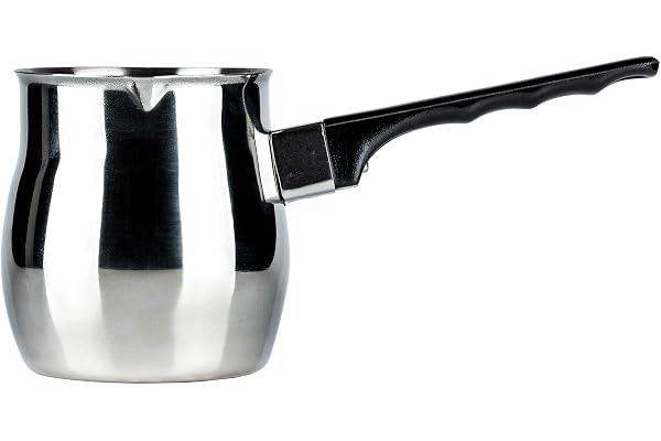 Café Olé Turkisk kaffekanna i 18/10 rostfritt stål – 680 ml, handtag av bakelit