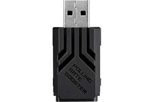 ROG Booster för pollingfrekvens, upp till 8 000 Hz, trådlös ROG SpeedNova-teknik, ökad kontroll och noggrannhet under spel, USB-A-anslutning