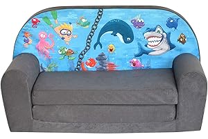‎FORTISLINE FORTISLINE Kindersofa Mini zum Aufklappen Ocean II W386_11