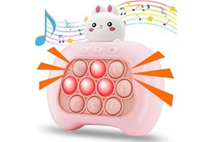WEIRTOYA Kaninchen Quick Push Game Pop Fidget Toys,pop Spielzeug Kinder,Pop Bubble Quick Push Spiel elektronisches Spiel Spielzeug ab 3 Jahre,Geburtstagsgeschenk für Jungen & Mädchen & Teenager