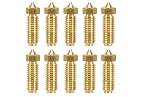 EDDRFY 10 Stück 0,4 mm Messingdüsen Kompatibel mit Anycubic Kobra 3 Combo Kobra S1, 3D-Drucker Messing Stainless Steel Hotend Düsen Extruder 1,75 mm kompatibel mit FDM Filament, 3D Drucker Zubehör