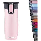 Contigo West Loop Autoseal Insulated Tumbler Stainless Steel Coffee Thermos Tumbler BPA Free Leakproof Travel Tumbler with Ea