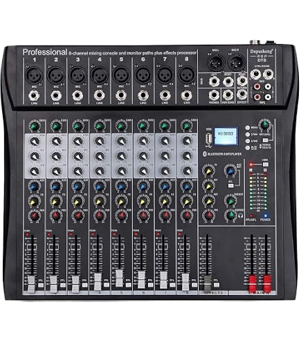 Behringer XENYX Q1202USB mezclador con 12 entradas y 2 buses
