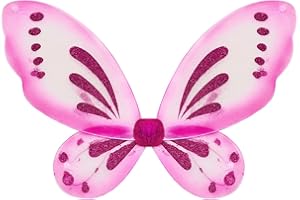 XIXIMAON Toddler Girls Fairy Wings Deluxe Angle Wings for Kids Dress Up Halloween Costume Butterfly Wings for Girls Party Decorative