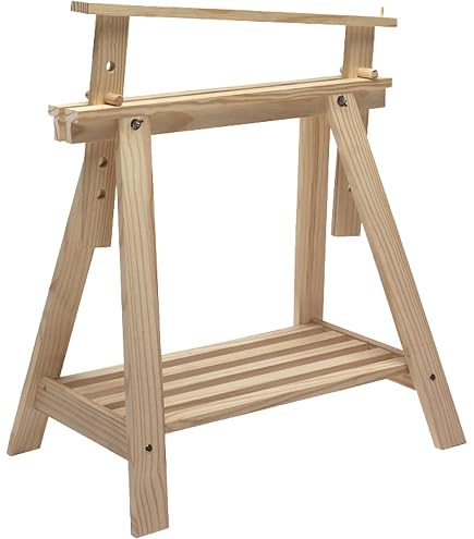 Cavalletto porta incudine blacksmith 3 piedi alu legno piccolo Cavalletto porta incudine blacksmith 3 piedi alu legno piccolo