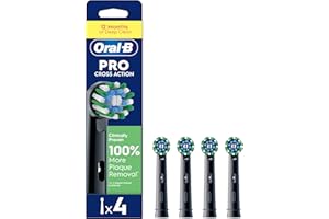 Oral-B Pro Cross Action Electric Toothbrush Head, Electric Toothbrush Heads, X-Shape and Angled Bristles for Deeper Plaque Re