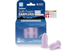 𝐓𝐎𝐏 𝟐𝟎𝟐𝟒 Ziebioo Super Soft Foam Öronproppar för sömn, Ergonomisk design, 36dB SNR Brusreducerande Hypoallergena öronp