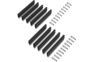 Taiyeestar 10 Stück Möbelgriffe Schwarz 96mm, Schrankgriffe, griffe für küchenschränke, schubladengriffe, Türgriffe Schwarze für Schubladen, Schrank, Möbel(Matt-schwarz)