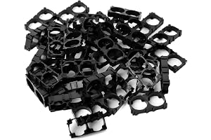 XYRSTOLR 50 st 21700 litiumbatteri cell distanshållare 1 x 2 batteri cell distanser hållare konsol plast batteri packfäste cylindrisk cell batteristativ för gör-det-själv fast 26650 batteri