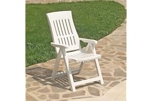 URBN GARDEN Adjustable Back Outdoor Foldable Plastic Garden Chair Patio Furniture Camping Picnic Beach Chair Foldable Chair