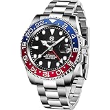 PAGRNE DESIGN Men's Watches Automatic Wrist Watch Scratch Resistant Synthetic Sapphire Glass Date Display Waterproof Men Watc