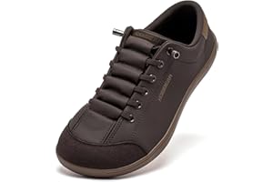 HOBIBEAR Barefoot per Donna e Uomo | Zero Drop | Scarpe da Trail Running in Pelle Ampie e minimaliste