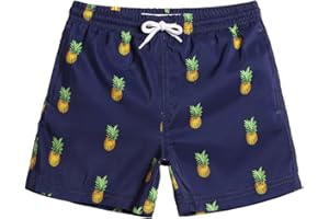 MaaMgic Costume da Bagno Pantaloncini da Bagno Estivi per Ragazzini Bambini Foderate in Rete Asciugatura Rapida Multi Colori