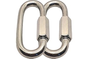 UNIVERSAL HARDWARE Quick Chain Link Repair Carabiner, Marine A4 Stainless Steel 316 Shackle