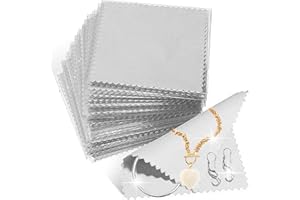 DEVENIRRICHE Jewelry Cleaning Cloth, Double Sided Polishing Cleaning Cloths Jewelry Wipe Cloths for Pearl Gold Platinum and Silver