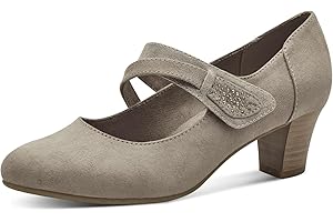 Jana Damen Pumps mit Riemen Mary Jane Vegan