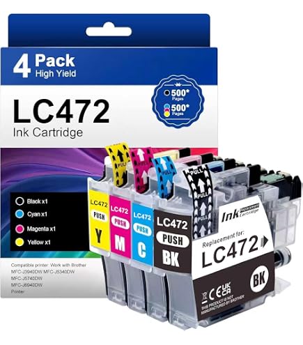 Cartucce d'inchiostro XXL compatibili per Brother LC529 LC525 DCP-J100