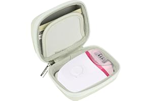 Linkidea Rasierer-Organizer-Tasche für Damen, kompatibel mit Philips Satinelle BRE235/04 & HP6401, Braun Silk-epil 3 3-270 Epilierern, Haarentfernungs-Zubehör-Etui für unterwegs (Grün)