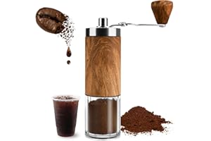 ALTAMEJOR Moulin à café manuel - Moulin a Cafe Manuel, Broyeur Conique Manuel et en Continu - Broyeur en céramique - Coffee Grinder Pratique et économique