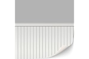 TEXTURKONTOR 3 Blatt selbstklebende Ziegelmauer Wandverkleidung für Puppenhäuser Maßstab 1:12 (Holzvertäfelte Wand (grau))