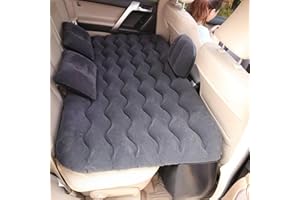COADILNIO Inflatable bed Car Air Mattress with 2 Air Pillows,Car Universal SUV Back Seat Mattress Bed with Flocking PVC Surface For SUV, MPV Outdoor Travel Camping Sleeping Air Bed