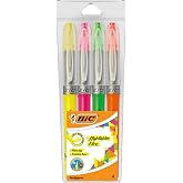 Bıc Kalemlerine Bıc&reg; Highlighter Flex, &Ccedil;eşitli, Torba, Her Biri 4 Adet