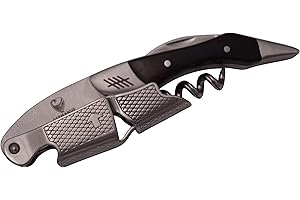 GERMANUS Cavatappi Professionali, Apribottiglie di Acciaio Inossidabile, Coltello Sommelier, 196