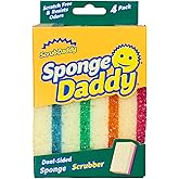 Scrub Daddy Sponge Daddy - Washable Anti Scratch Double-Sided Flextexture - Kitchen Scrubber, Bathroom, Oven Sponge Antibacte