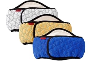 Mkouo Bauchband Rüde Männlicher Hund Waschbare Windeln für Kleine Mittlere Hunde (Lot de 3)