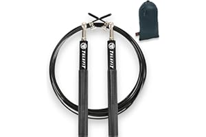 TF TALAFIT Corde à sauter Crossfit TALAFIT, Corde Réglable professionnelle, Corde Fitness, avec des roulements à billes à grande capacité de pivotement