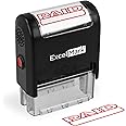 ExcelMark Paid Self Inking Rubber Stamp - Red Ink