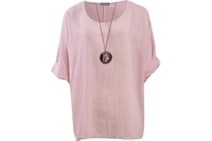 Love My Fashions® Womens Italian Lagenlook Crew Neck Long Sleeve Plain Casual Loose Fit Tunic Top Plus Size UK