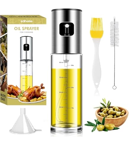 Spruzzatore Per Olio In Vetro 2 Pezzi - Per Friggitrice Ad Aria, Cucina Sana E Senza Sprechi - Foto 7