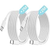 2 Adet x 2Metre Type C-C Kablo Seti, &Ouml;RG&Uuml;L&Uuml; KABLO VE G&Uuml;&Ccedil;LENDİRİLMİŞ BOYUN, 60Watt PD Hızlı Şarj, iPhone 15/16/17 ve Andoid İ&ccedil;