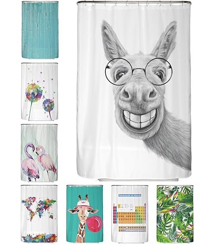Tizhweqo 3D groen douchegordijn 200 x 200 cm, groene print anti schimmel douchegordijnen douchegordijn waterdicht polyester stof decoratieve badkamer gordijnen met haken