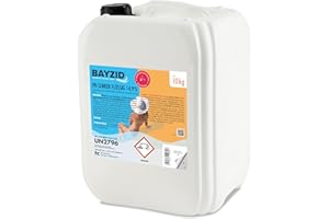 HÖFER CHEMIE Bayzid® pH Moins Liquide 14,9% 1 x 10 kg | Abaisseur de pH Rapide & Efficace pour Piscine | Stabilisé et Compatible avec Tous Les Produits Bayzid