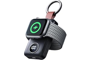 JOYROOM 2000 mAh Chargeur Apple Watch Portable, Chargeur Magnétique Compatible avec Apple Watch Series 10/9/8/7/6/5/SE/4/3/2/UItra 2/Ultra (Noir)