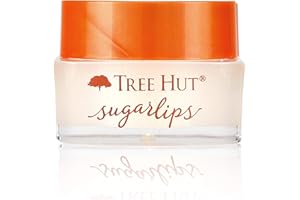 Tree Hut Sugarlips Sugar Lip Scrub, Sweet Mint, 0.34 oz Jar, Shea Butter and Raw Sugar Scrub Ultra Hydrating Lip Exfoliator, Lip Care