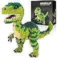 Aigidusansu Jurassic Dinosaur Micro Building Blocks, Velociraptor Tyrannosaurus Rex DIY Mini Diamond Blocks Bricks Toy for Children