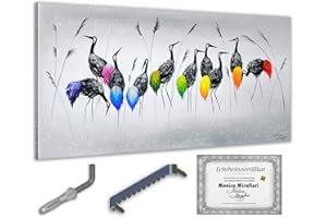 Monica Mirafiori I 140x70 cm I Tableau Peint à la Main I Modèles Tableau I Peintre Moderne I Tableaux Peintures I Toile sur Cadre en Bois