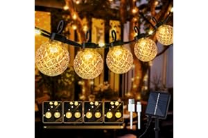 AUEZONA Solarny łańcuch świetlny LED, odporny na warunki atmosferyczne