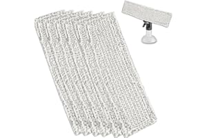 LIUHANCSQD 6 STK Ersatzpads für Kärcher Fenstersauger Zubehör für Kärcher Fensterreiniger Ersatzteile, Ersatzmikrofaser Wischbezug Fenstersauger Zubehör Pads (Grau)