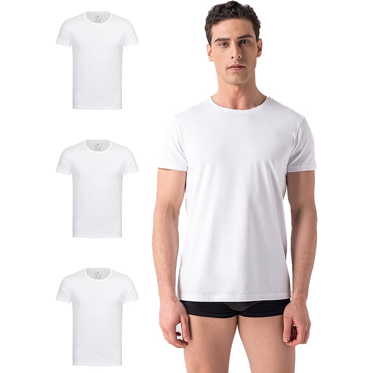 RJ bodywear heren shirts diepe v-hals tencel 37-063