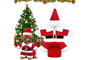 JWDMHSJ Ubranie dla zwierząt domowych, Święty Mikołaj, kostium bożonarodzeniowy, kot, psa, kostium bożonarodzeniowy, ubranie dla zwierząt domowych, na Nowy Rok, Boże Narodzenie, imprezę, urocze koty i psy