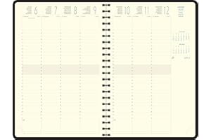 Exacompta - 24868E - Recharge agenda de bureau Eurotime 24S Spiralé - 16 x 24 cm - Semainier janvier à décembre 2026