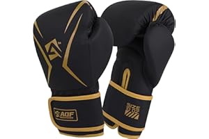 AQF Boxing Gloves Kids Adults - Training Muay Thai Gloves 4oz to 16oz for Punch Bag MMA Sparring Fighting & Kickboxing with Extra Layers of Padding