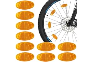 IATAHI Catarifrangente Bici,10pcs Catarifrangente per Raggi Bicicletta,Riflettori per Biciclette,Riflettori Bici per Guida Notturna,Catarifrangenti Raggi Ruota Bici,Catarifrangente Bici Ruote
