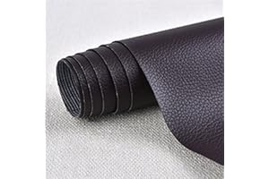 CHANGTSING Patch En Cuir auto-adhésif PU trous de réparation Autocollant Cuir Kit Premiers Soins pour Canapé de Siège de Voiture Meubles Vestes Sac À Main Patch Brun 50 x 137 cm