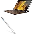 HP Elite x2 G4 Notebook PC Stylus Pen, BoxWave [AccuPoint Active Stylus] Electronic Stylus with Ultra Fine Tip for HP Elite x2 G4 Notebook PC - Metallic Silver